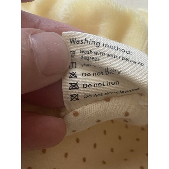 Appease Toys Baby Lovey Yellow Unicorn Minky Dot Rattle Star Teether No Tag - Picture 12 of 12